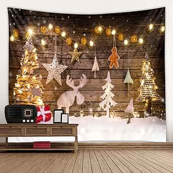 メリークリスマス タペストリー 150*200 CM 飾り物 壁掛け 81CD+MNGaNL._UF350,350_QL50_.jpg